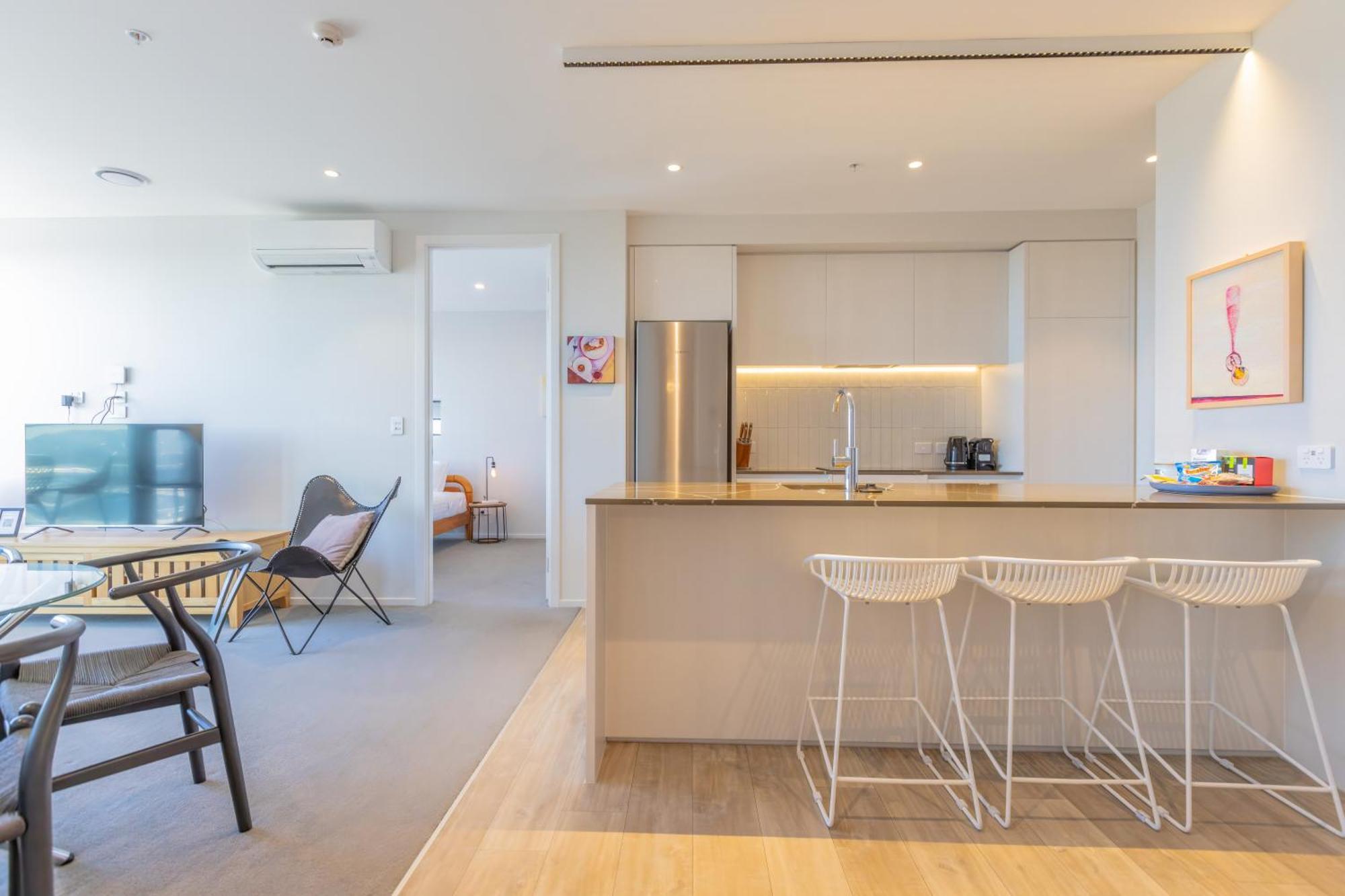 Luxury 2 Bedroom Cbd Apartment With Free Parking Christchurch Eksteriør billede